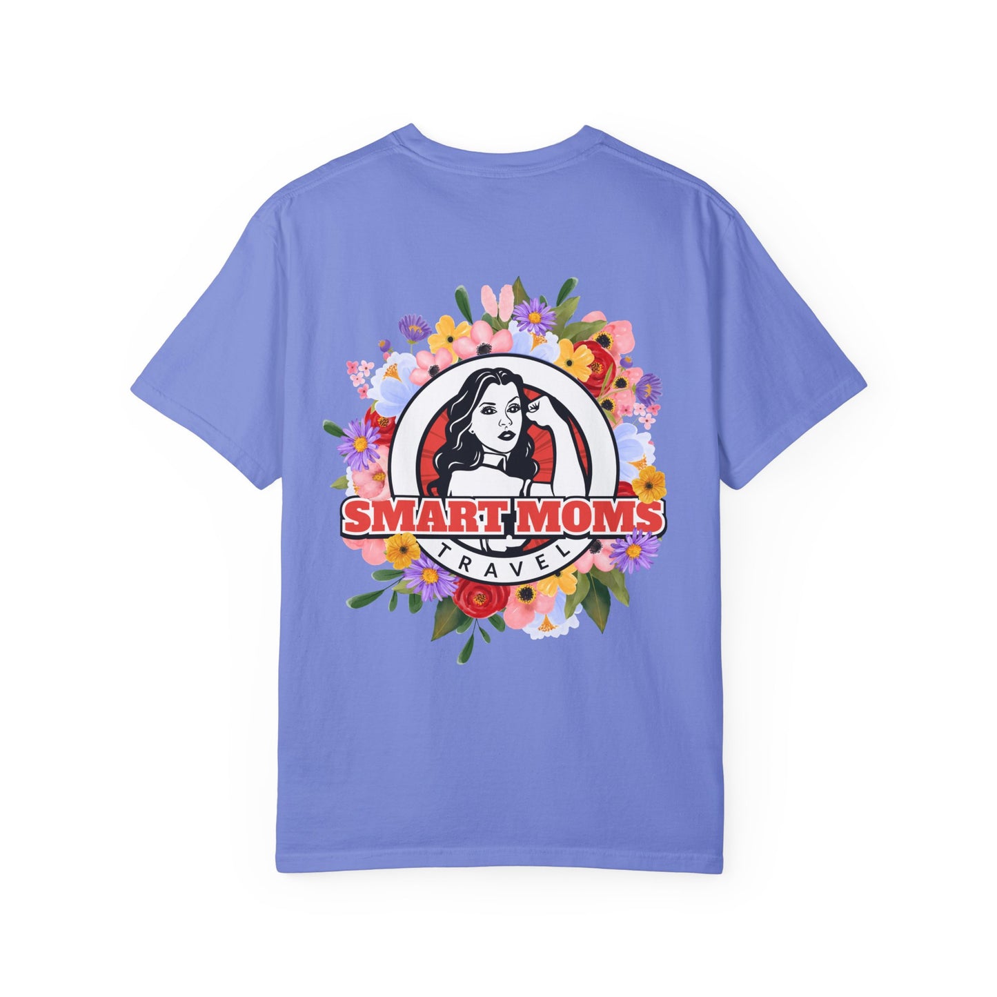 SM Flower Power T-Shirt | Floral Design Unisex Garment-Dyed Tee