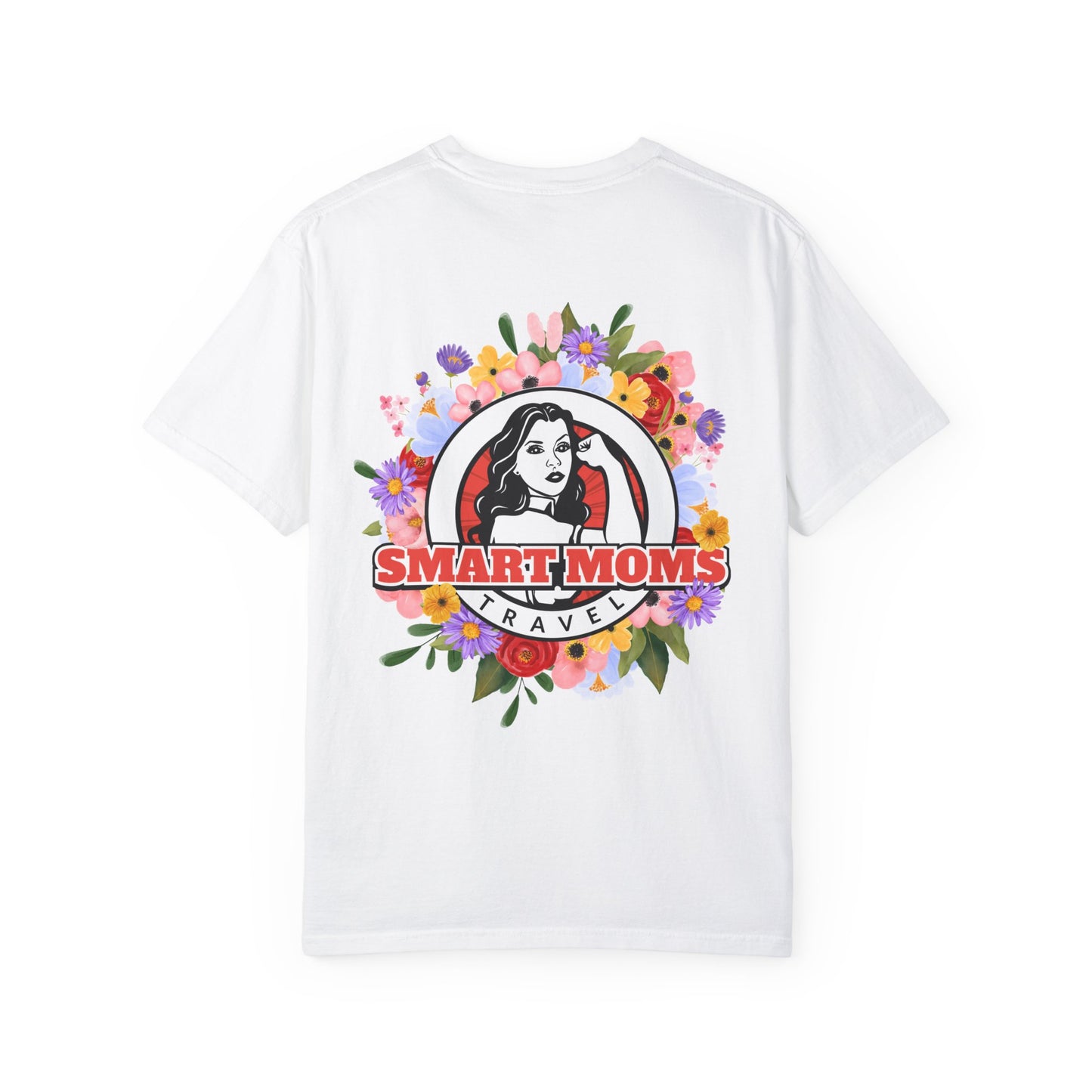 SM Flower Power T-Shirt | Floral Design Unisex Garment-Dyed Tee