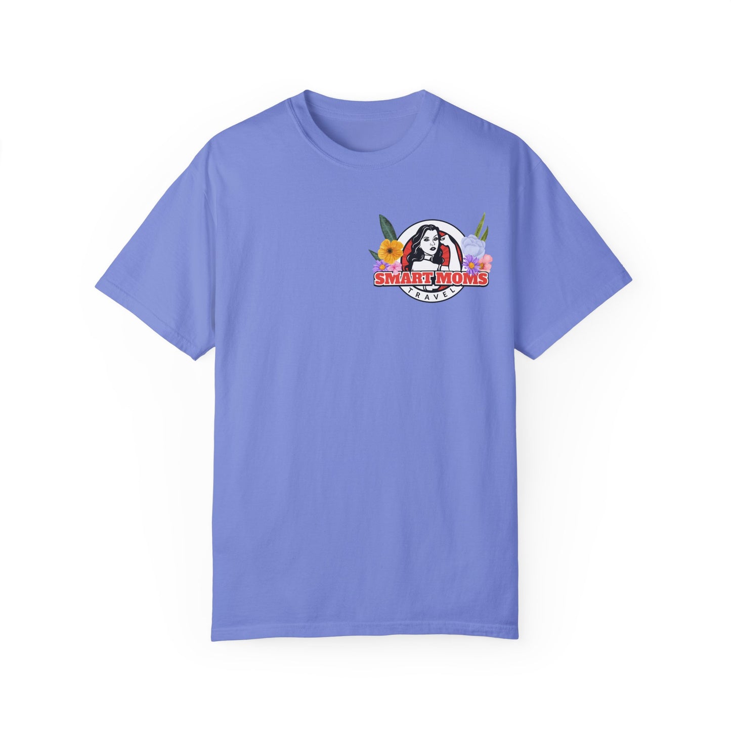 SM Flower Power T-Shirt | Floral Design Unisex Garment-Dyed Tee