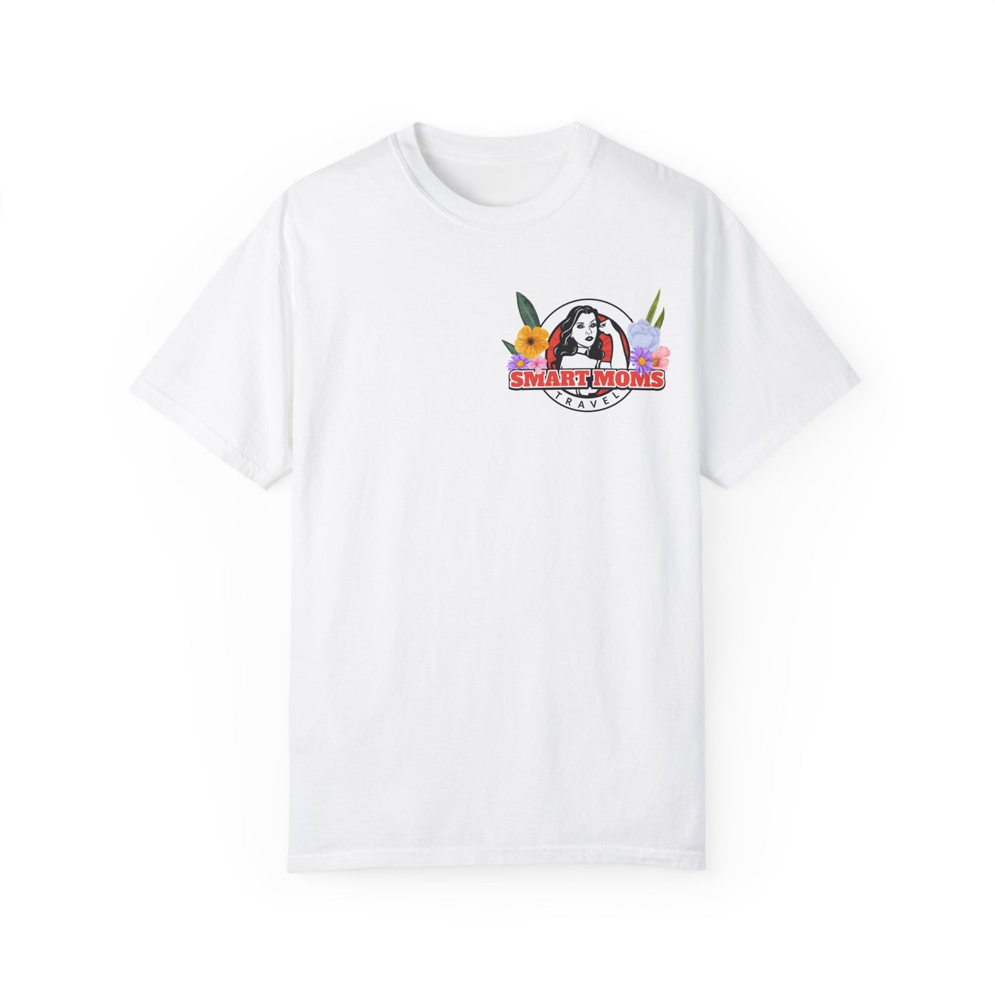 SM Flower Power T-Shirt | Floral Design Unisex Garment-Dyed Tee